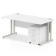 Rayleigh Cantilever Desk With 3 Draw Mobile Pedestal